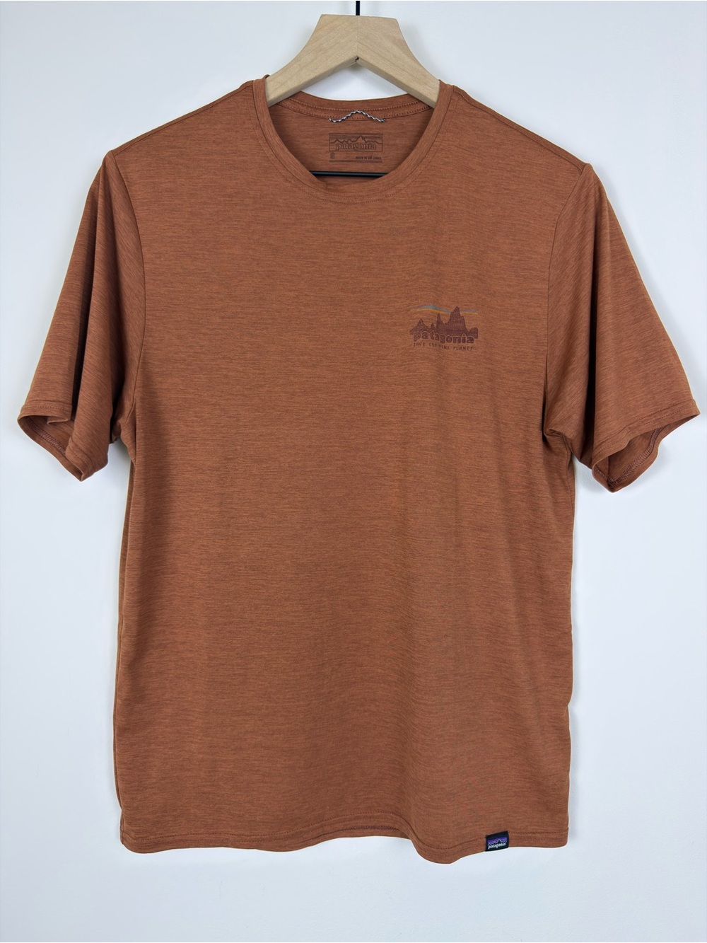 Patagonia Graphic T-Shirt Men’s S Brown Logo Short Sleeve